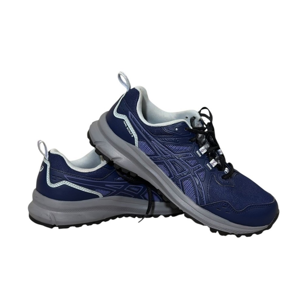 ASICS Trail Scout 3 Trail Running Shoes Deep Ocean/Gris Blue Women's Size 9